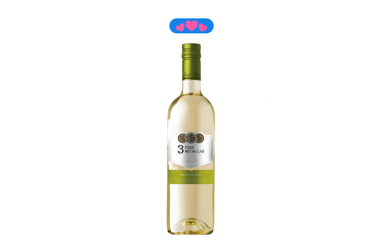 Vinho Branco Chileno Tres Medallas 750ml