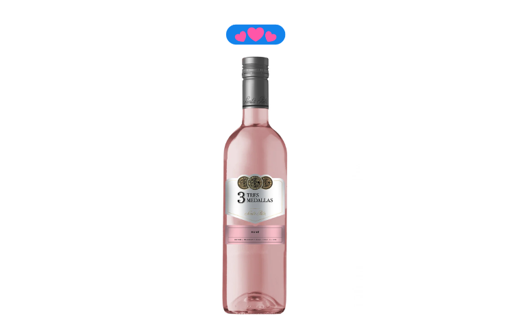 Vinho Rosé Chileno Tres Medallas 750ml